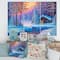 Designart - Old Cabin In Winter Forest I - Traditional Canvas Wall Art Print